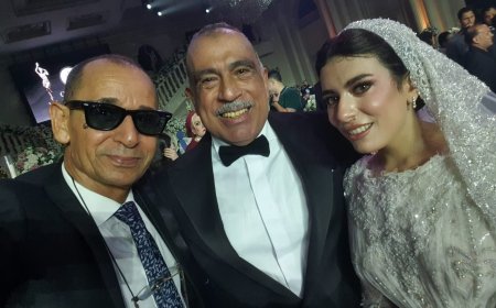 حسام بسيوني يشارك رجل الأعمال شعبان الجنايني فرحة زفاف نجله الدكتور أحمد