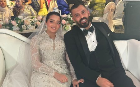 بالصور.. سمسم شهاب ومحمود الليثي ورحمة محسن نجوم حفل زفاف عبدالرحمن ابو القاسم وهاجر المنشاوي