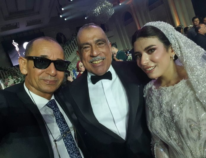 حسام بسيوني يشارك رجل الأعمال شعبان الجنايني فرحة زفاف نجله الدكتور أحمد