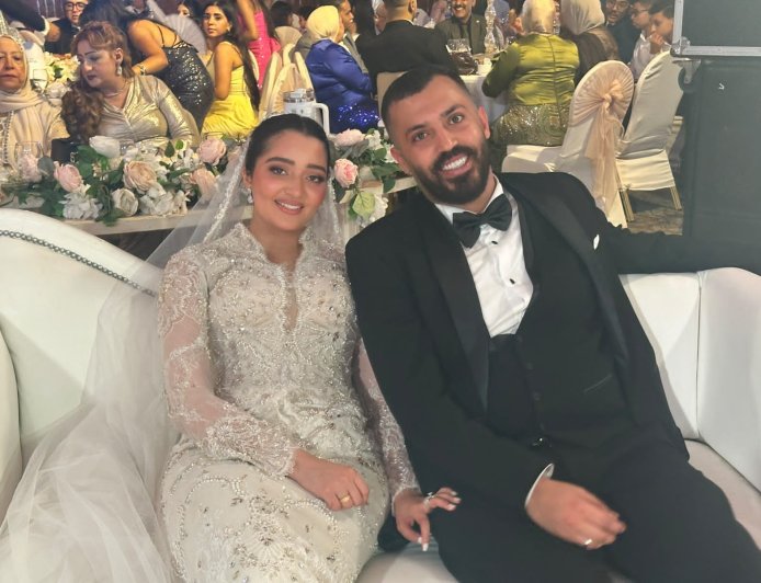 بالصور.. سمسم شهاب ومحمود الليثي ورحمة محسن نجوم حفل زفاف عبدالرحمن ابو القاسم وهاجر المنشاوي